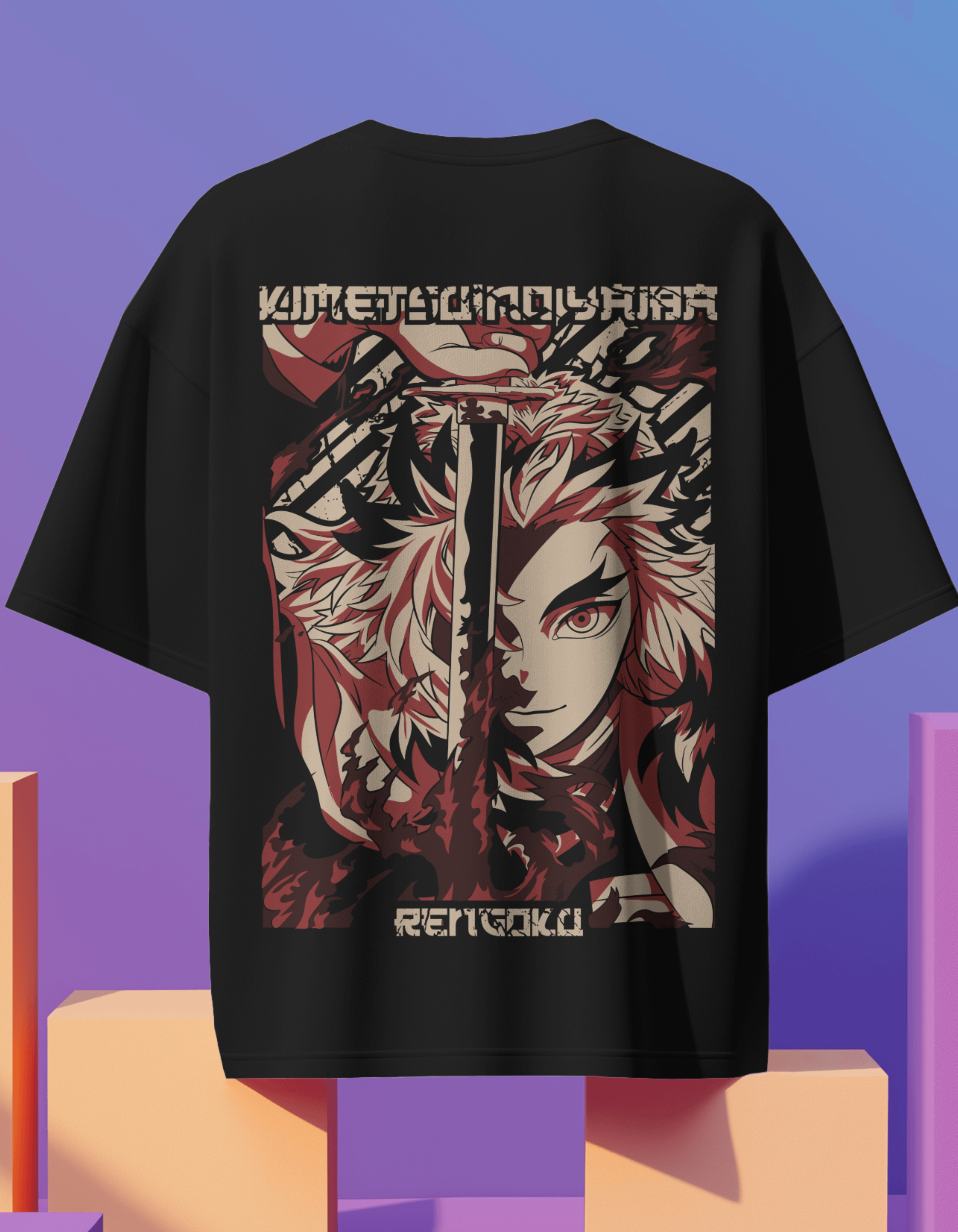 Anime Back Printed Oversized Tees Vol 20