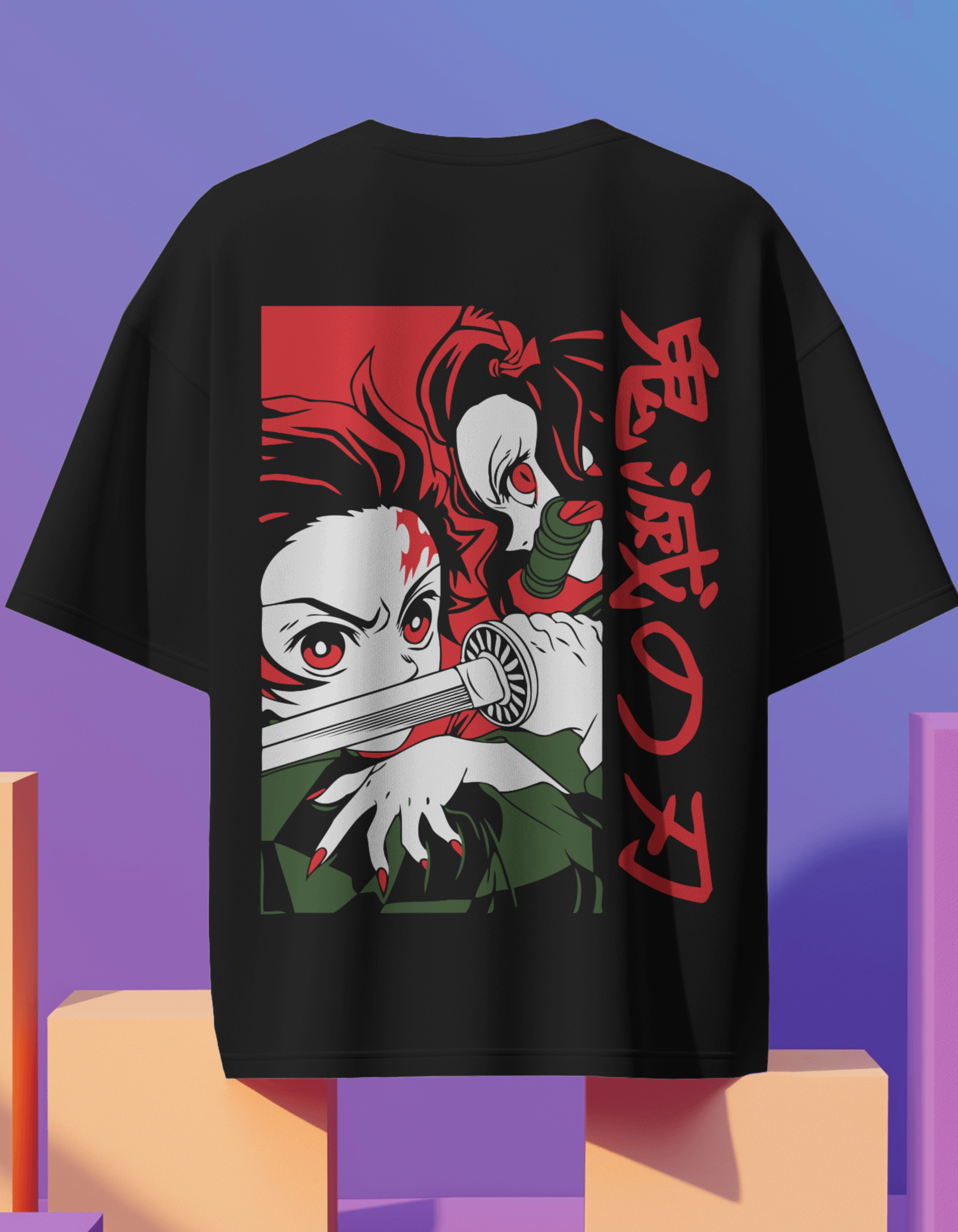 Anime Back Printed Oversized Tees Vol 9