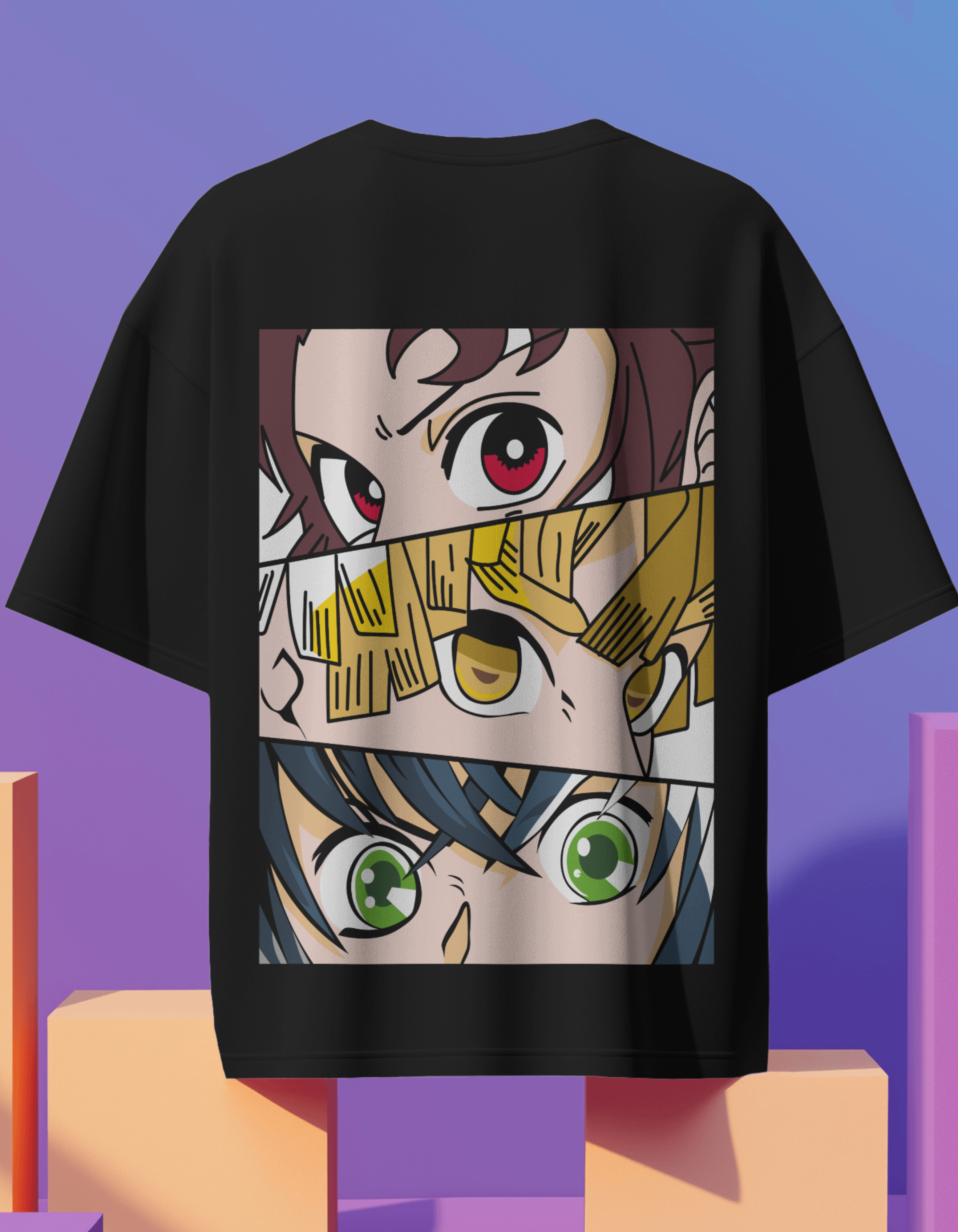 Anime Back Printed Oversized Tees Vol 23