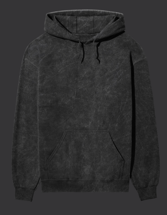 Black Acid Wash Hoodie