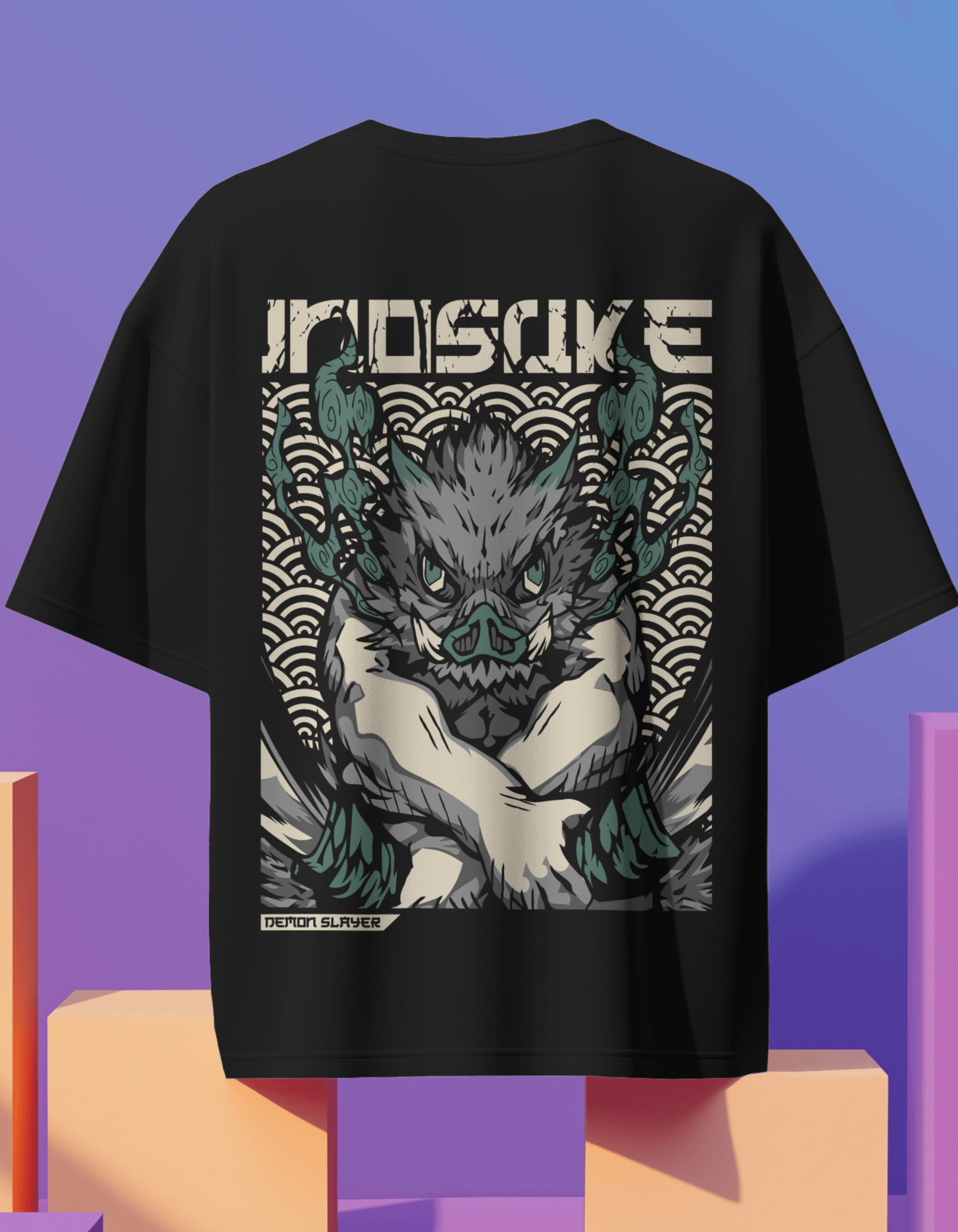 Anime Back Printed Oversized Tees Vol 18