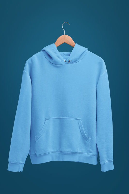 Women Baby Blue Hoodie