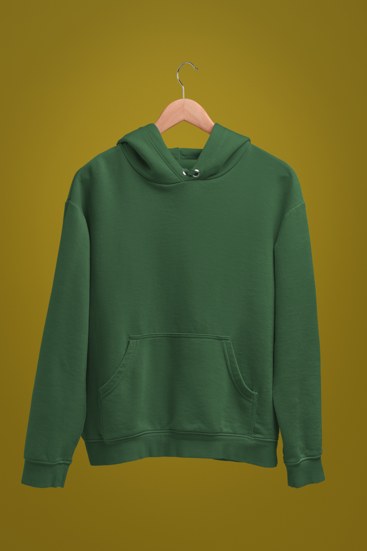 Bottle Green Hoodie For Him