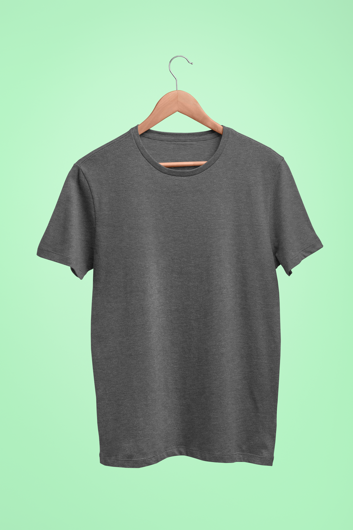 Charcoal Melange Classic T-Shirt For Her