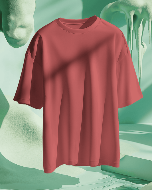 Coral Premium Oversized T-Shirt