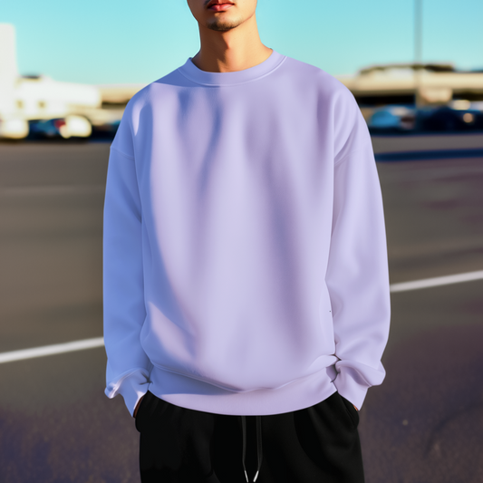 Lavender Oversized SweatShirt For Men