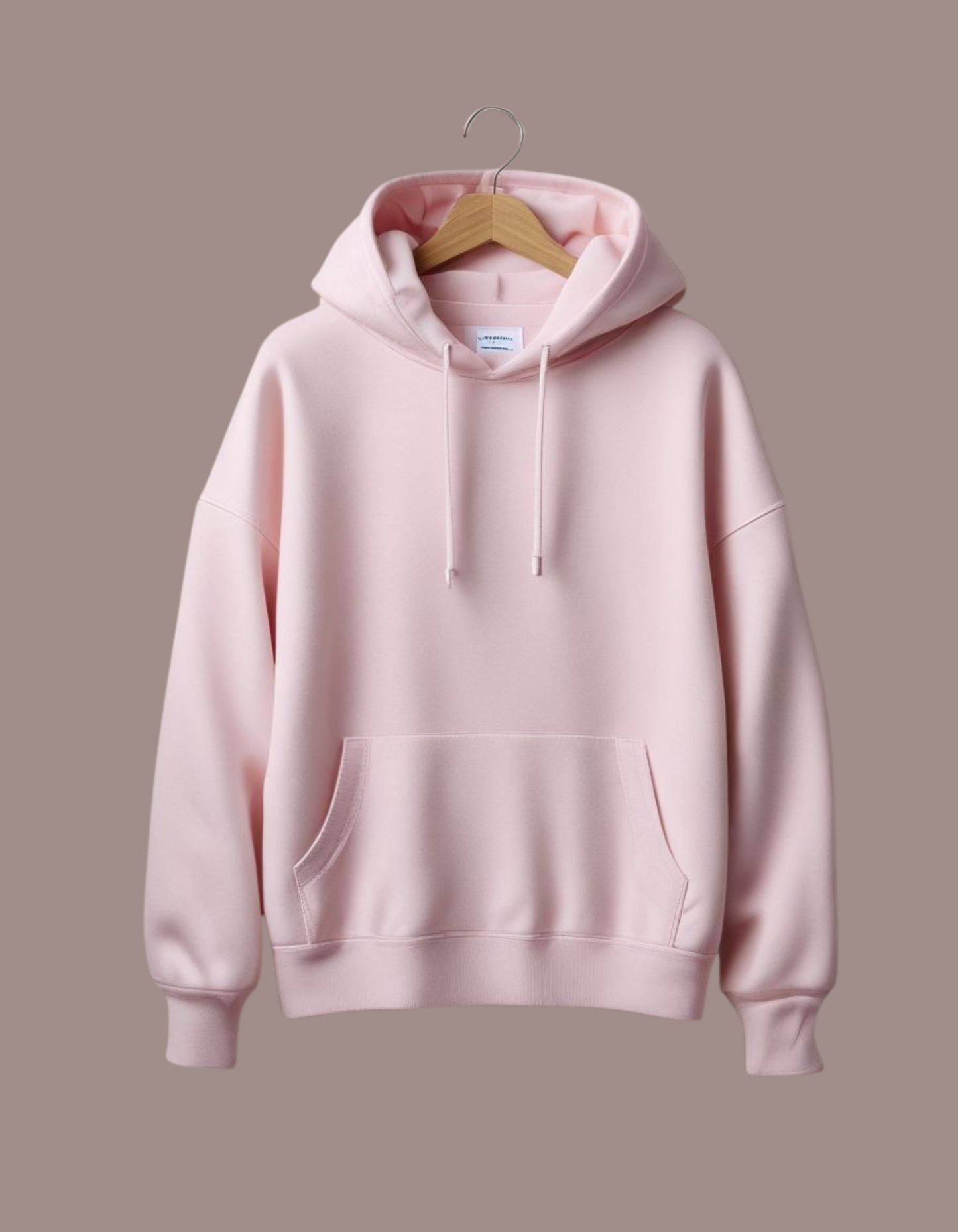 Premium Light Baby Pink Oversized Hoodie