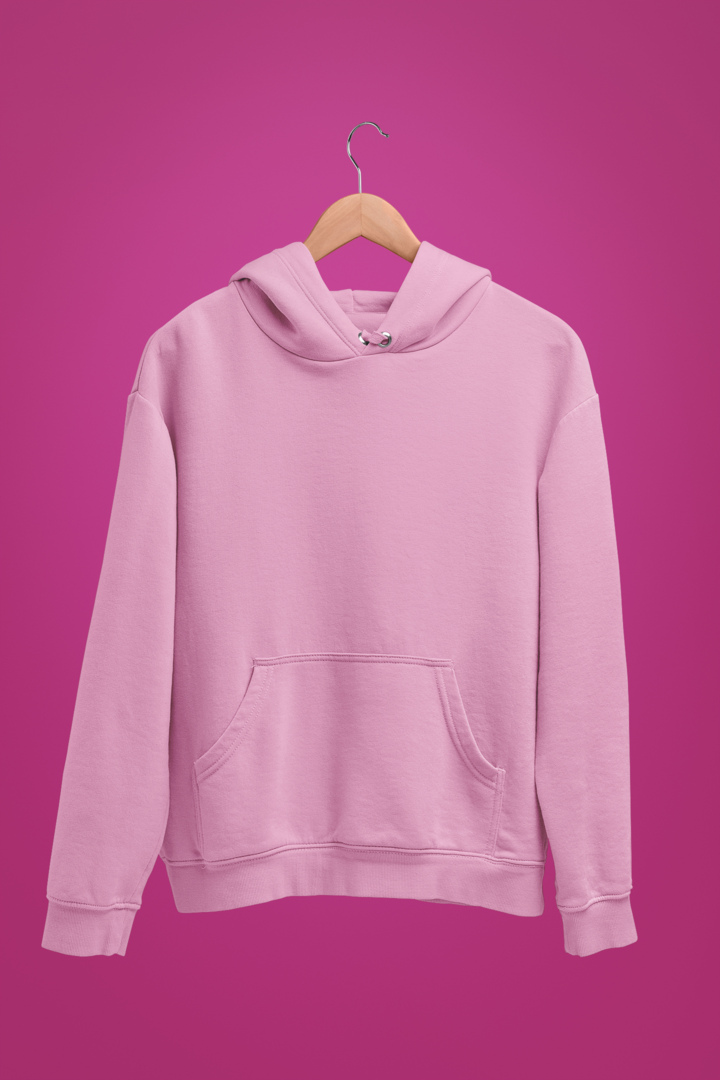 Women Light Baby Pink Hoodie