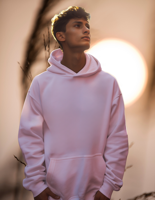 Light Baby Pink Oversized Hoodie