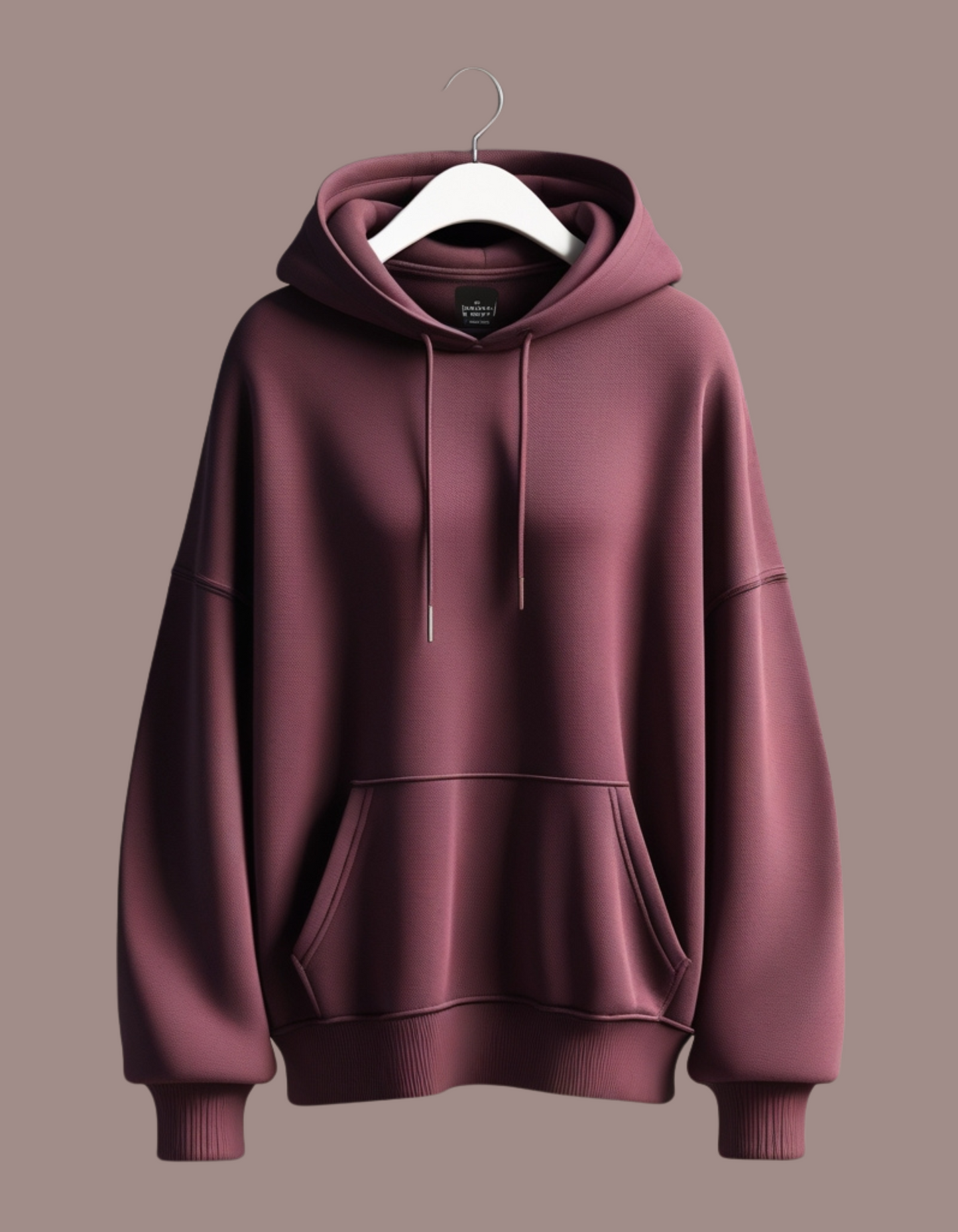 Premium Maroon Oversized Hoodie