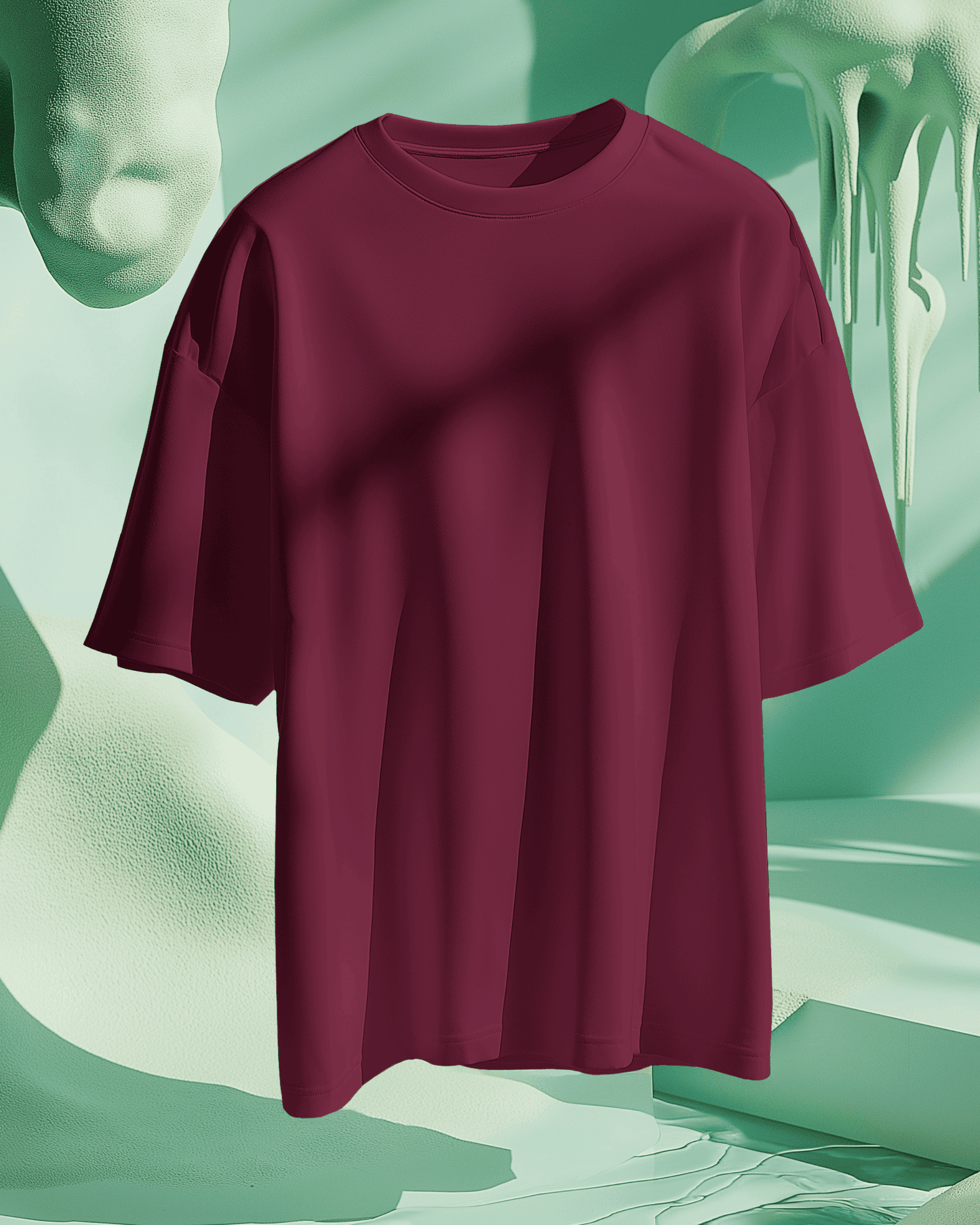 Maroon Premium Oversized T-Shirt