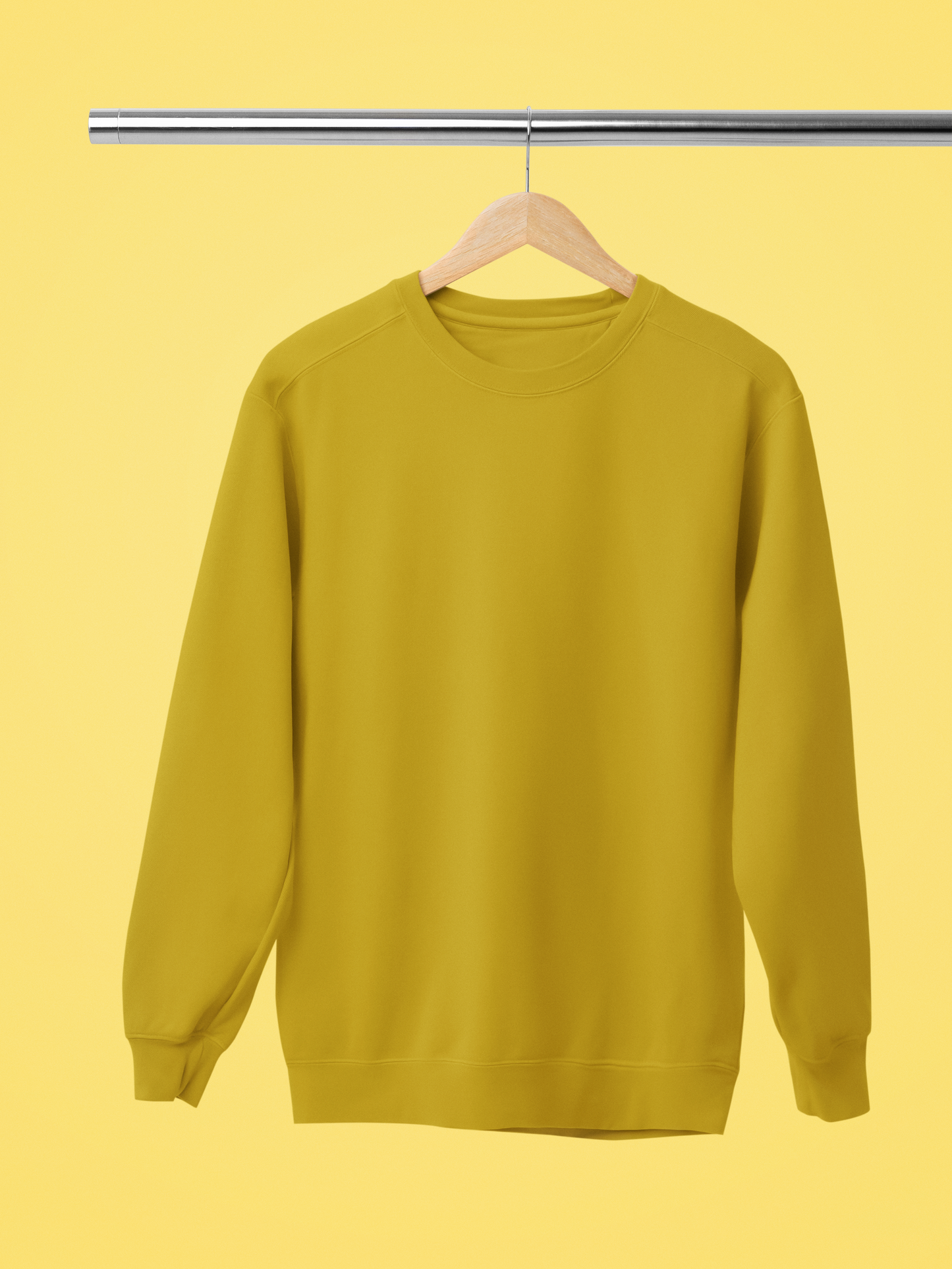 Mustard Yellow Sweatshirt For Her