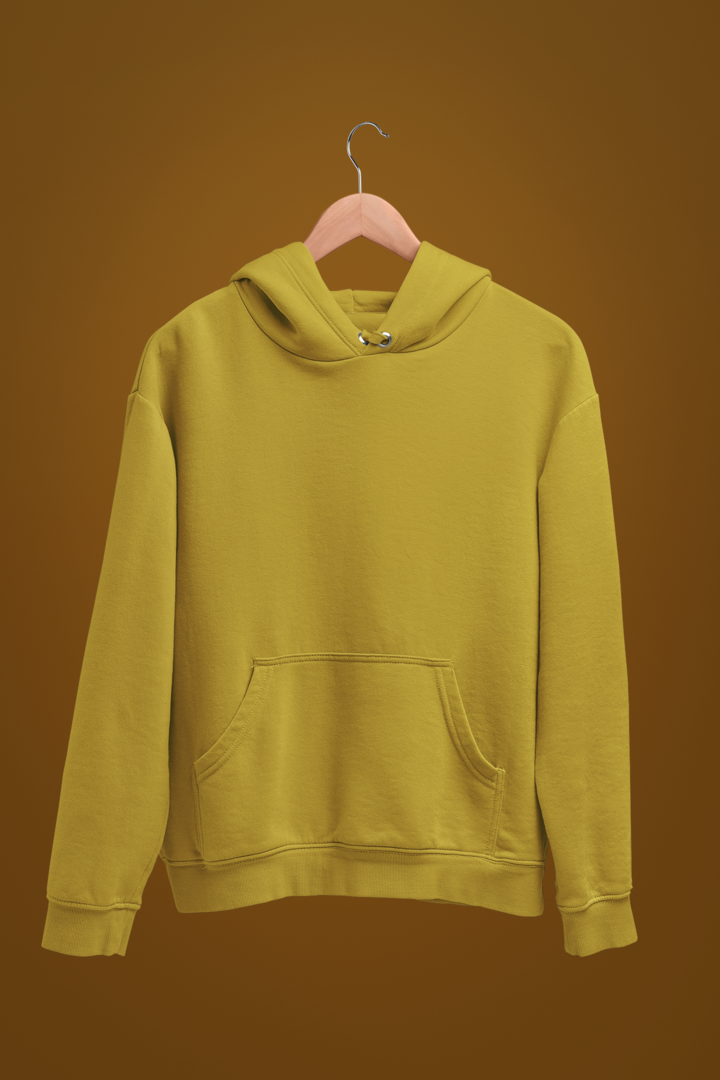 Men Mustard Yellow Hoodie