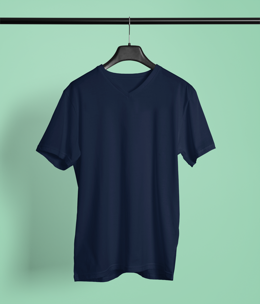 Navy Blue VNeck T-Shirt