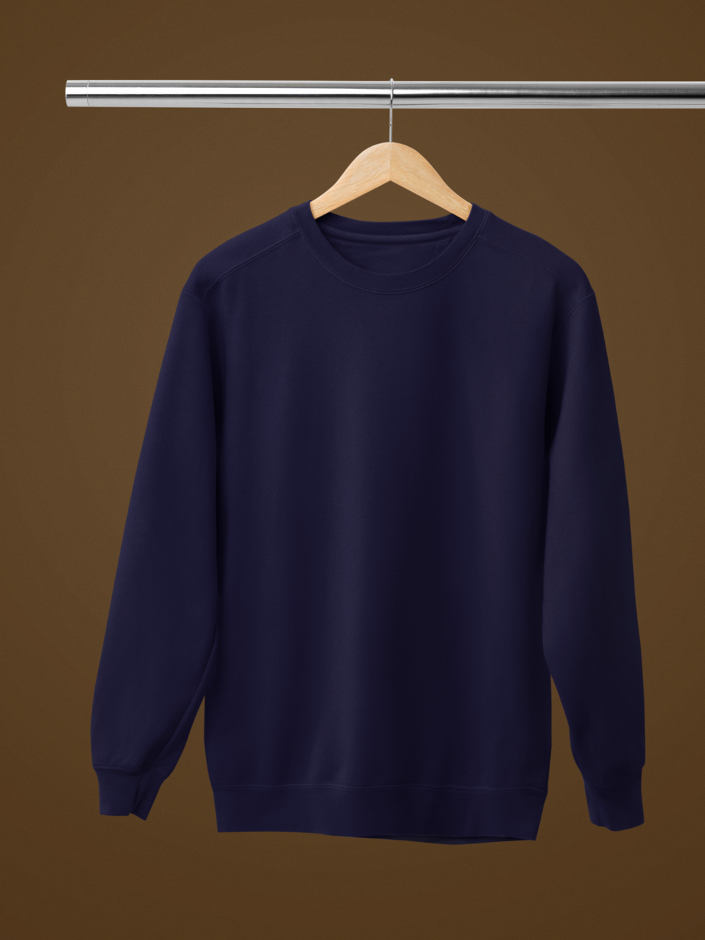 Men Navy Blue Sweatshirt