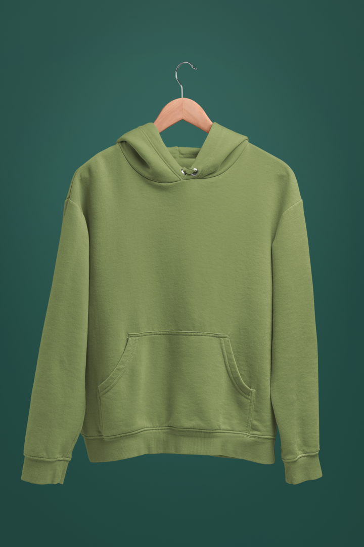 Olive Green Hoodie For Him