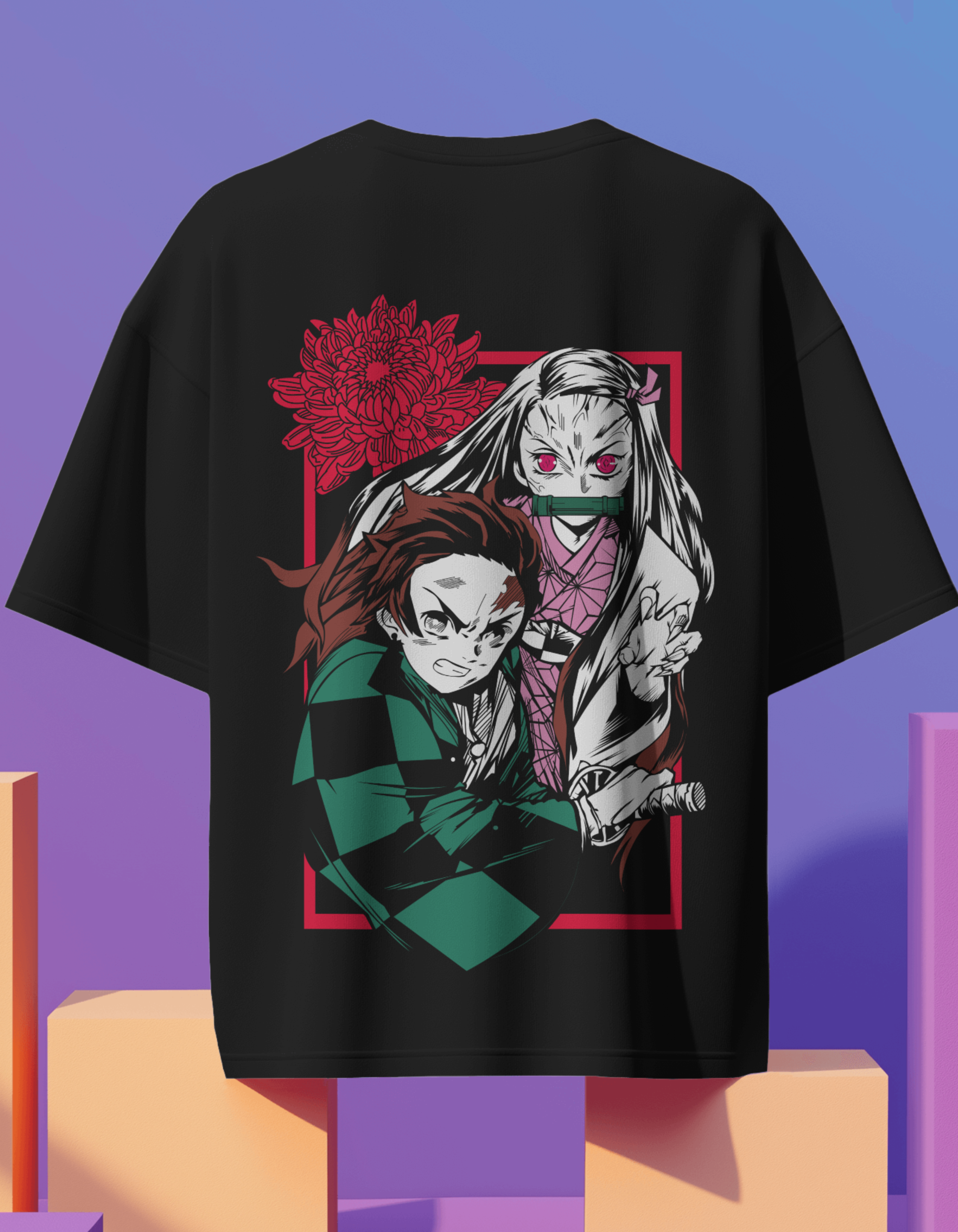 Anime Back Printed Oversized Tees Vol 19