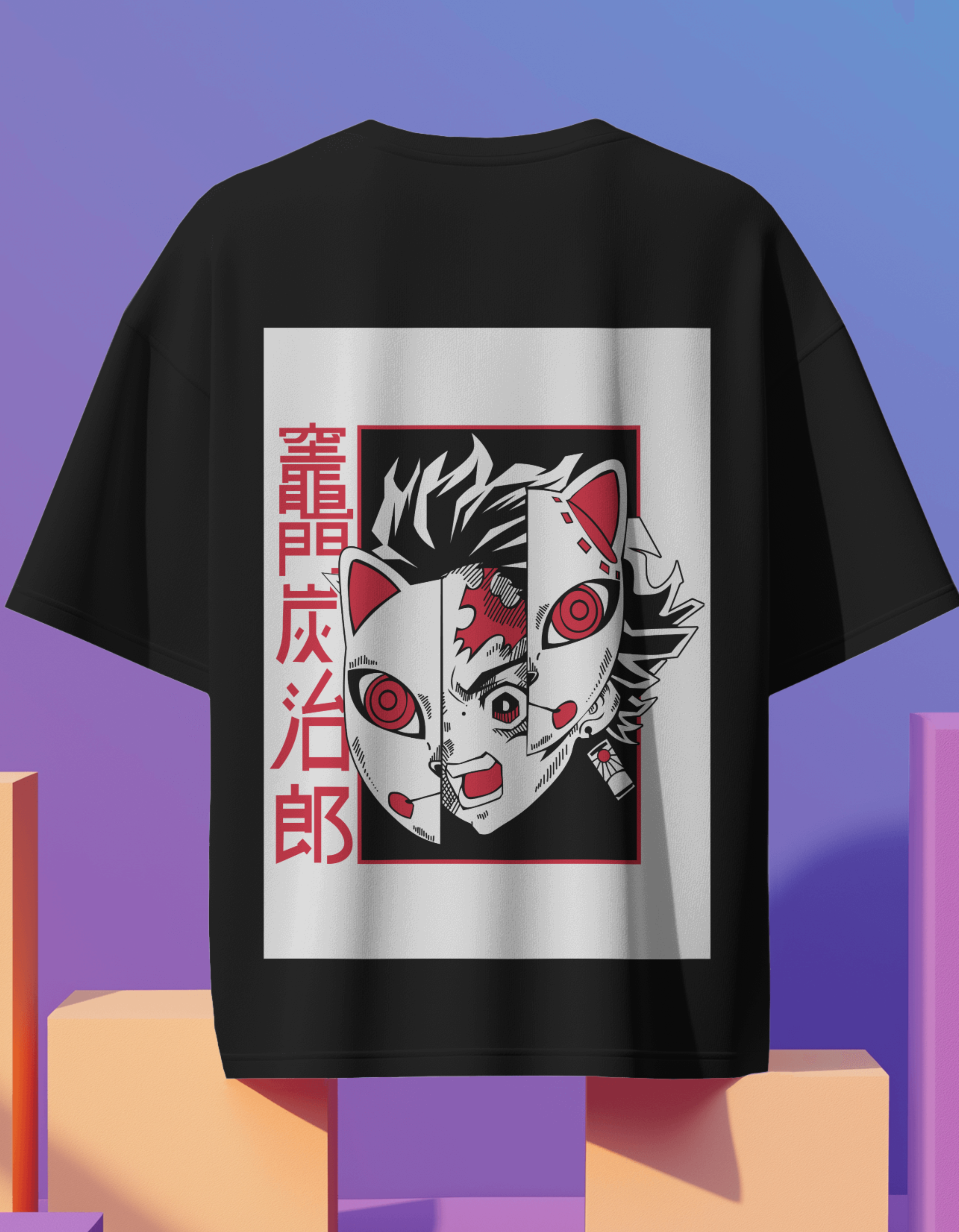 Anime Back Printed Oversized Tees Vol 8