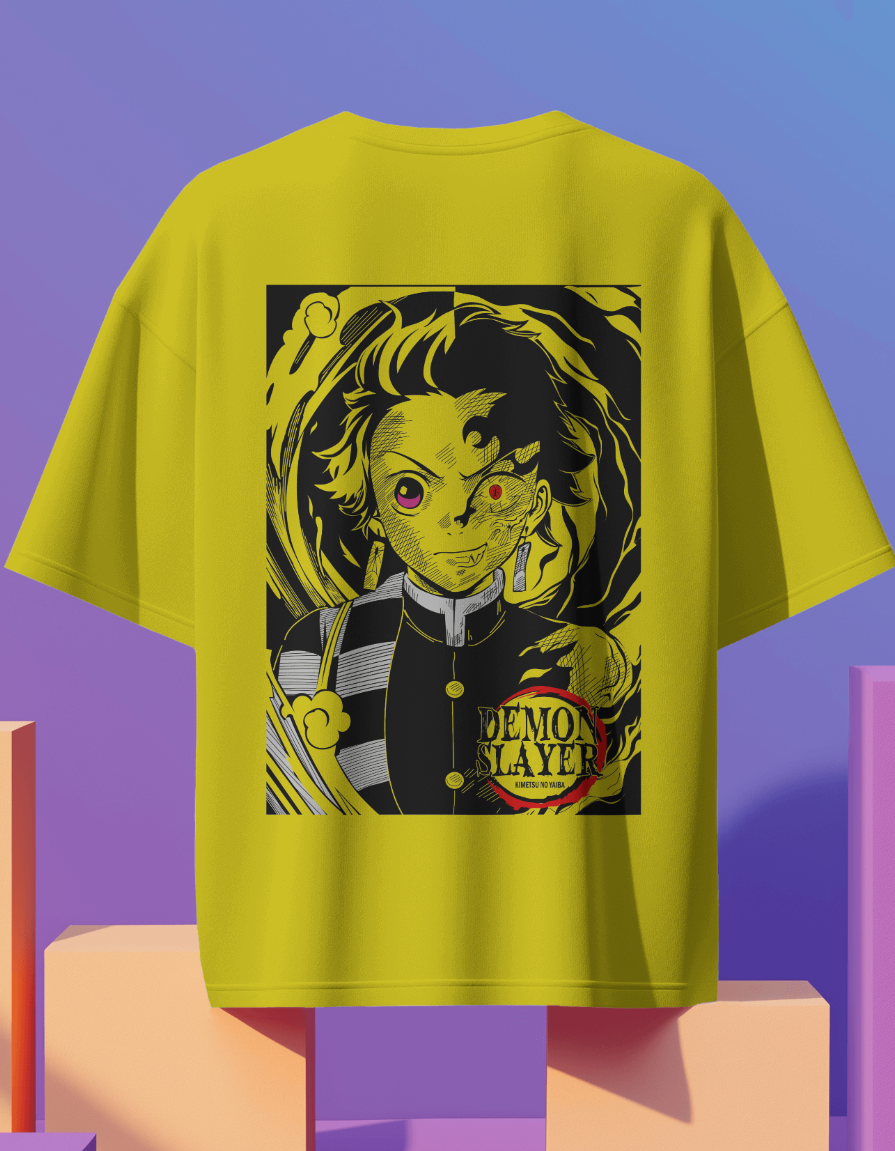 Anime Back Printed Oversized Tees Vol 25