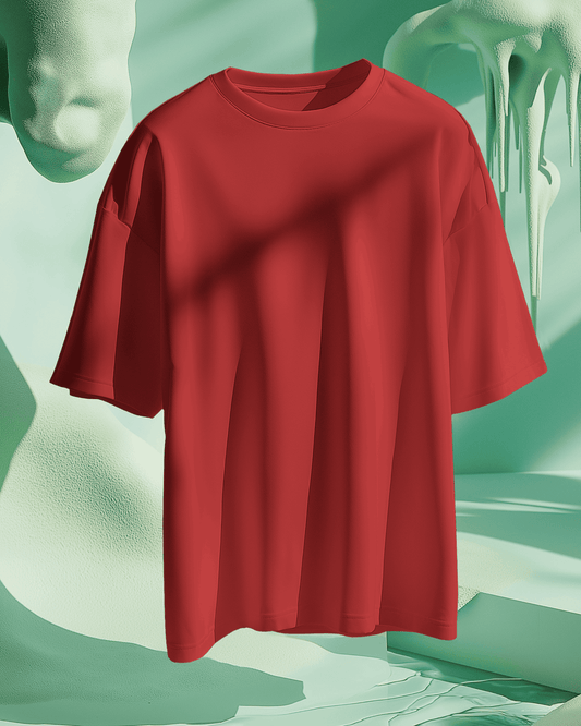 Red Premium Oversized T-Shirt