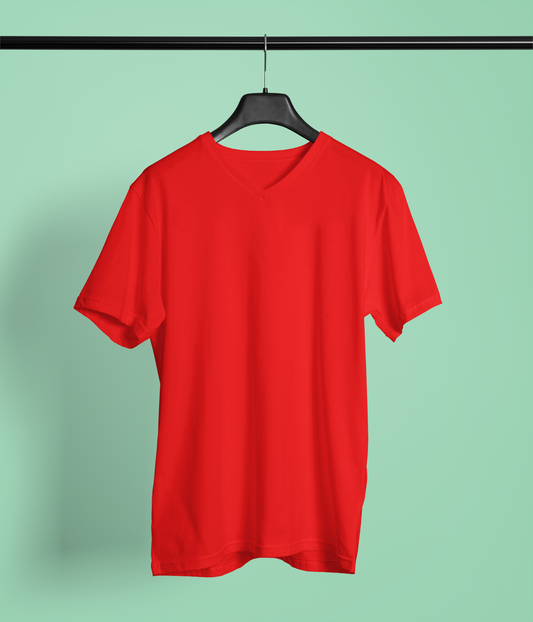 Red VNeck T-Shirt