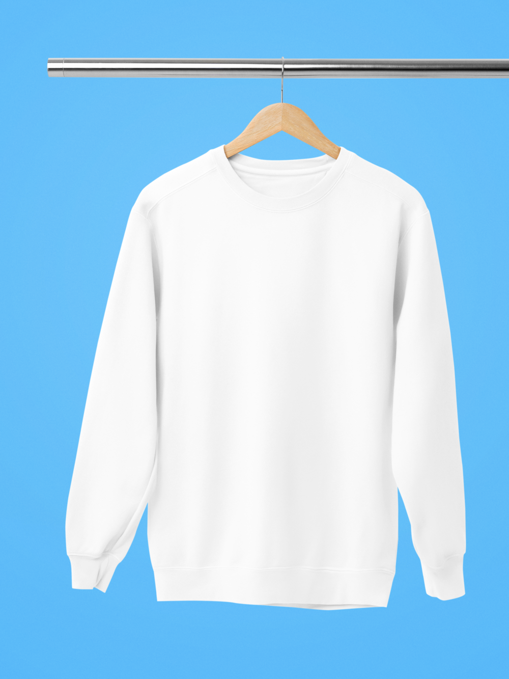 Men White Sweatshirt