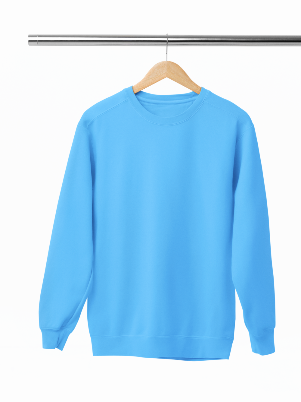 Baby Blue Men Sweatshirt