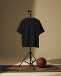 Black Oversized Solid Tees
