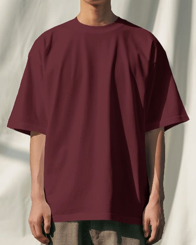 Maroon Unisex Terry T-Shirt