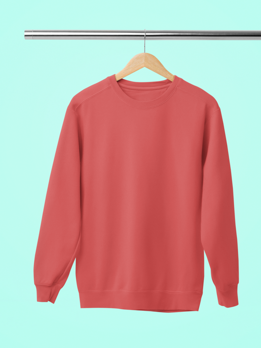 Women Coral Sweatshirt