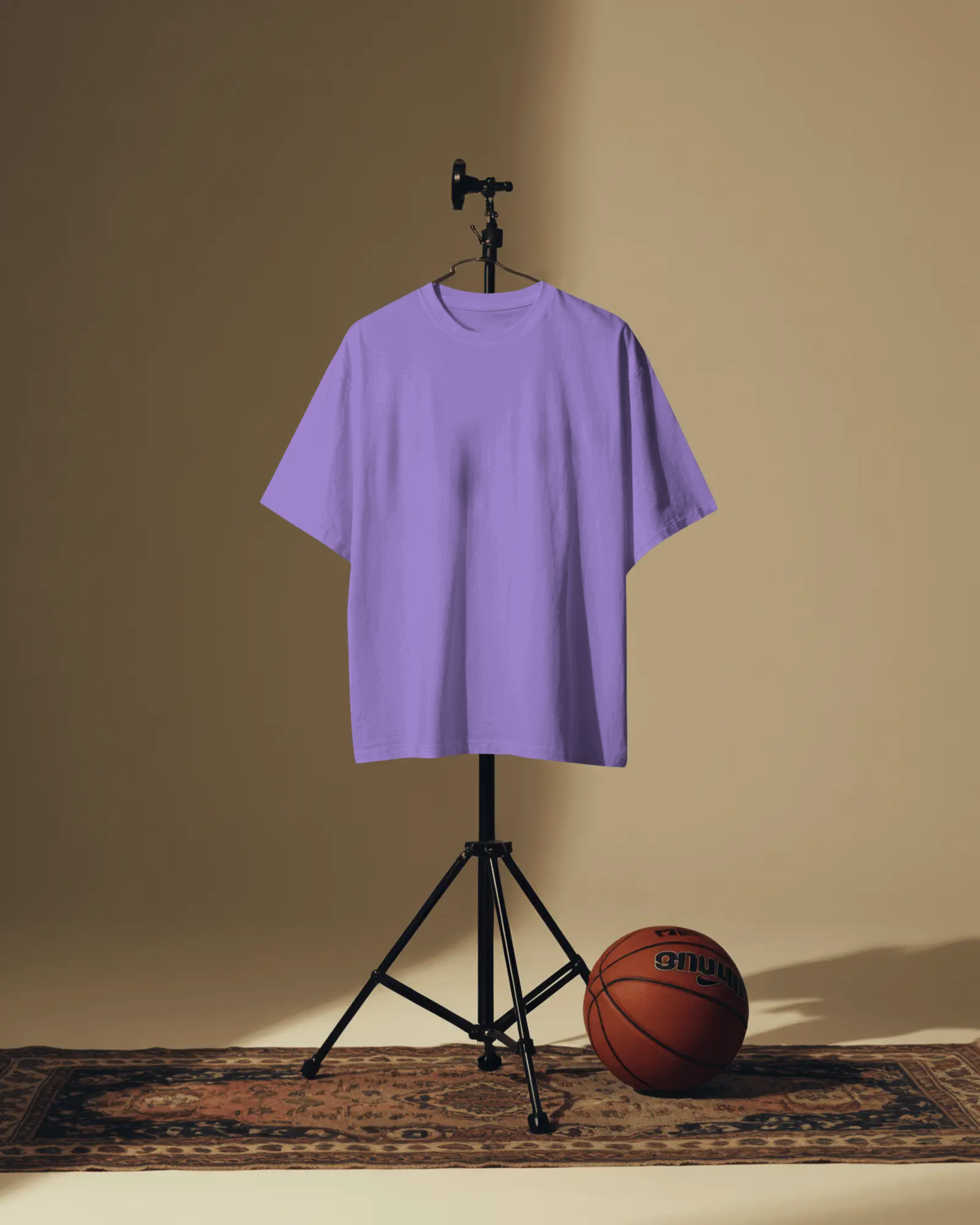 Lavender Oversized Solid Tees