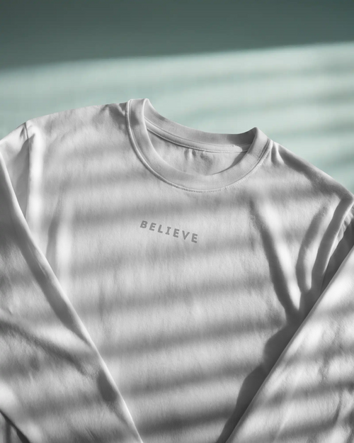 BELIEVE Minimal Printed Tees