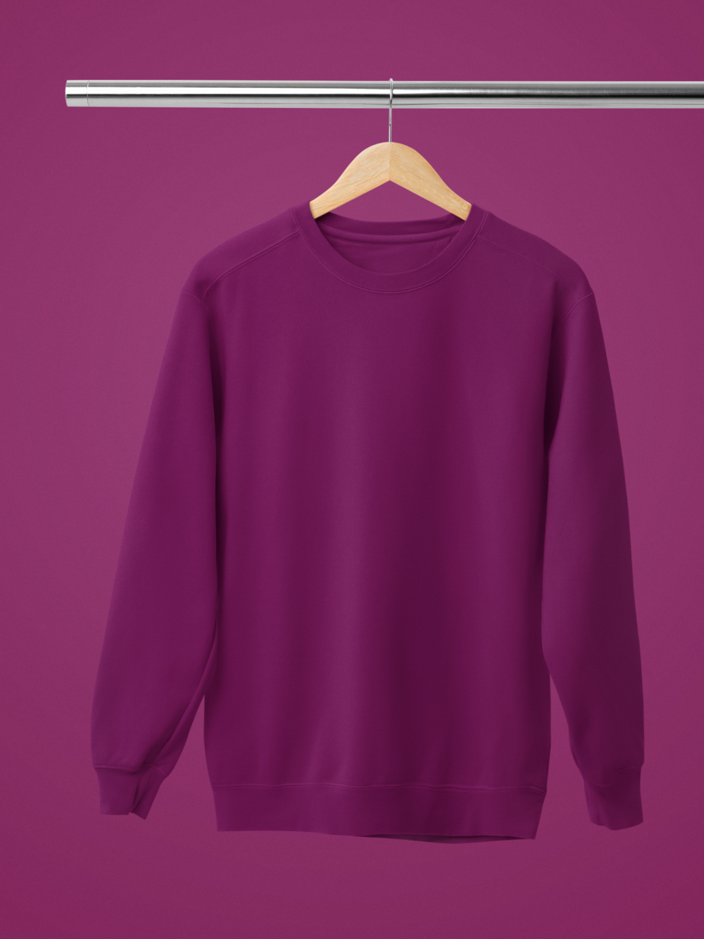 Men Maroon Sweatshirt