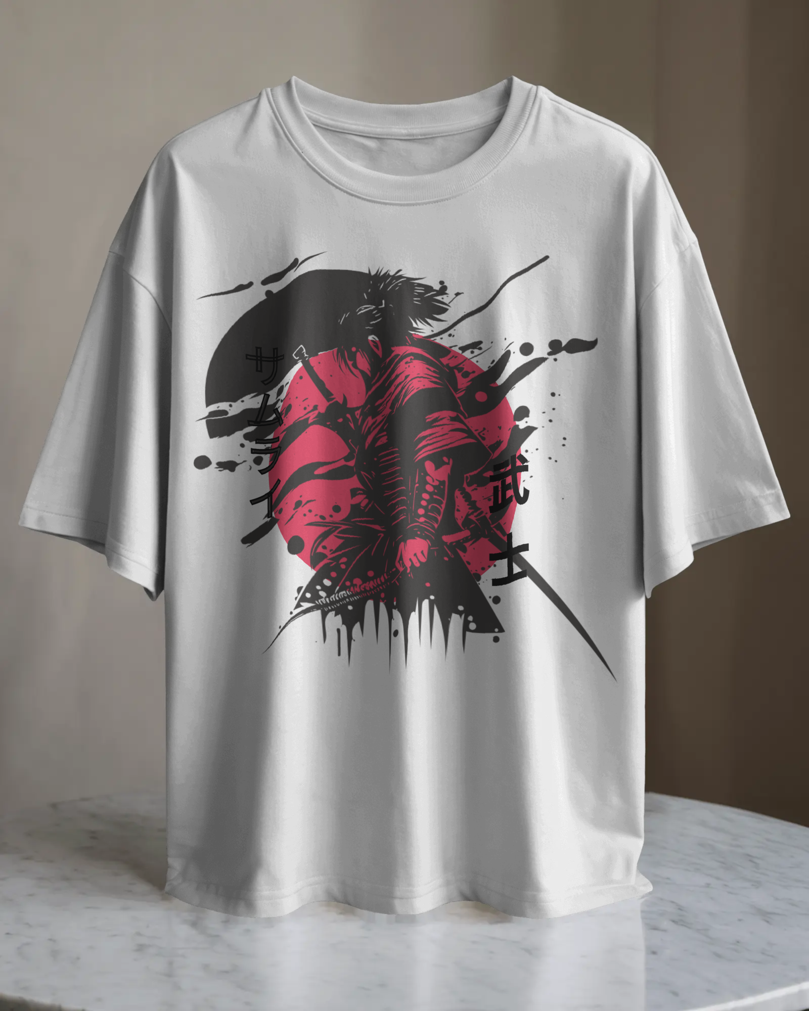 Samurai Printed Oversized Tees
