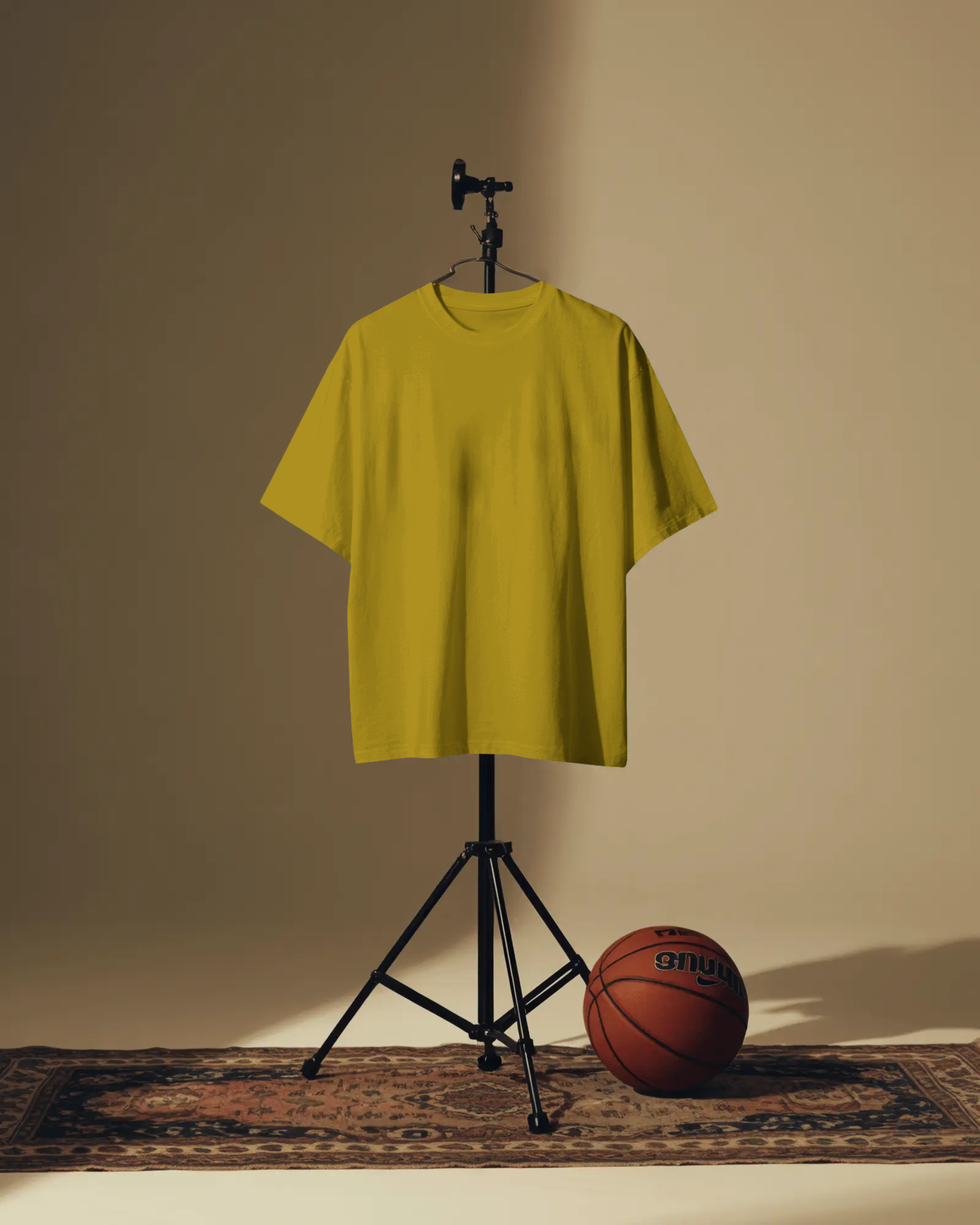 Mustard Yellow Oversized Solid Tees