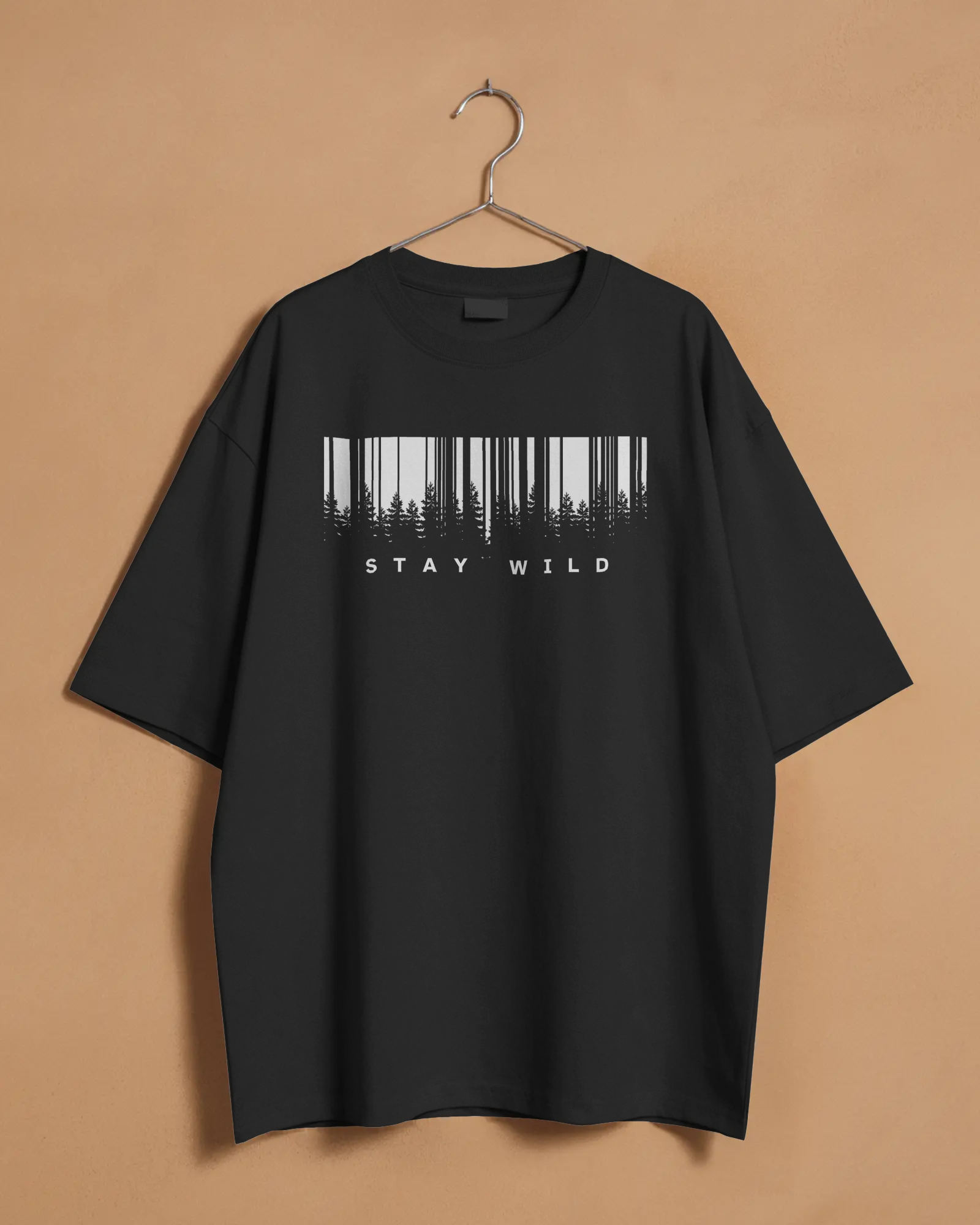 Stay Wild Printed Oversized Tees
