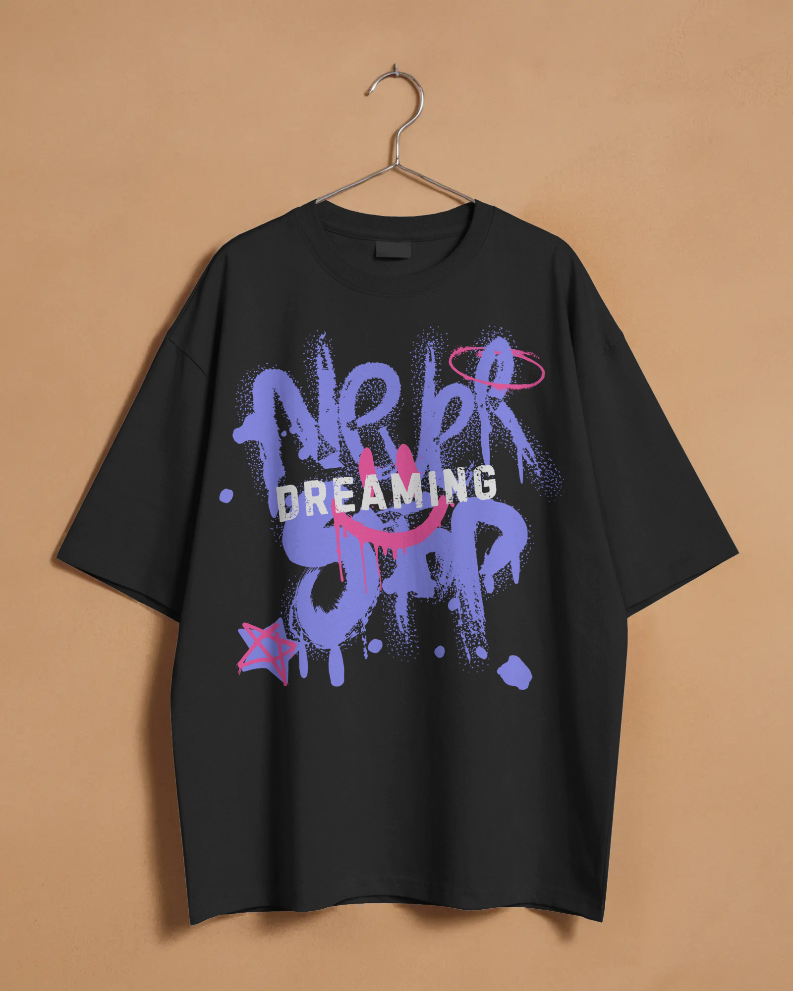 Never Stop Dreaming Printed Oversized (Solid)