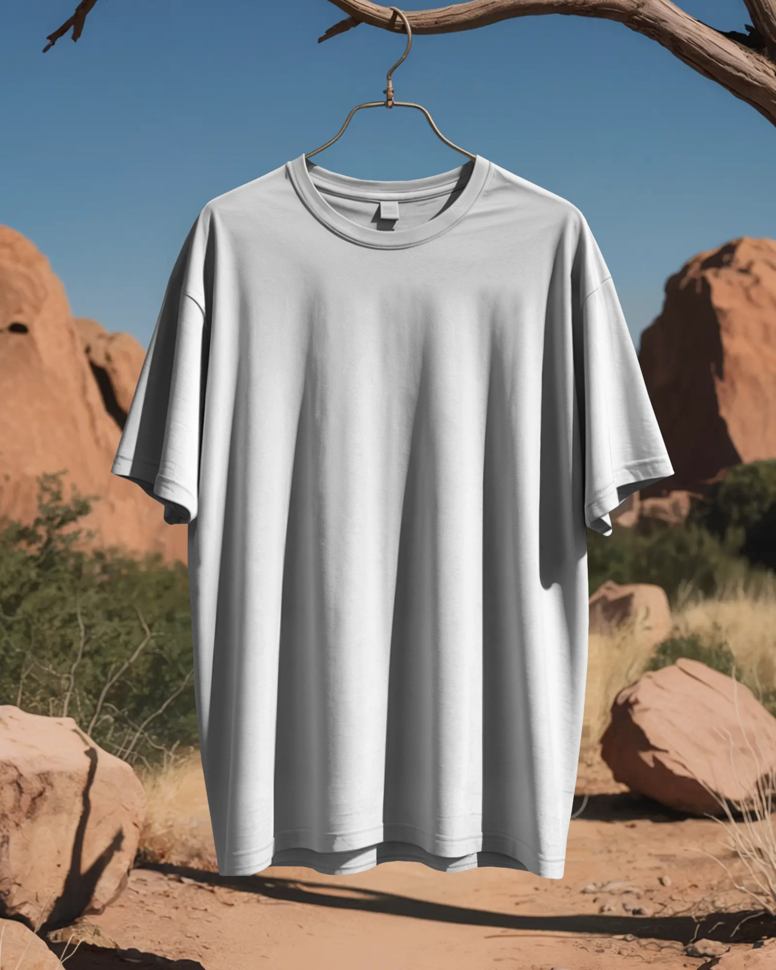 White Oversized Classic Tees