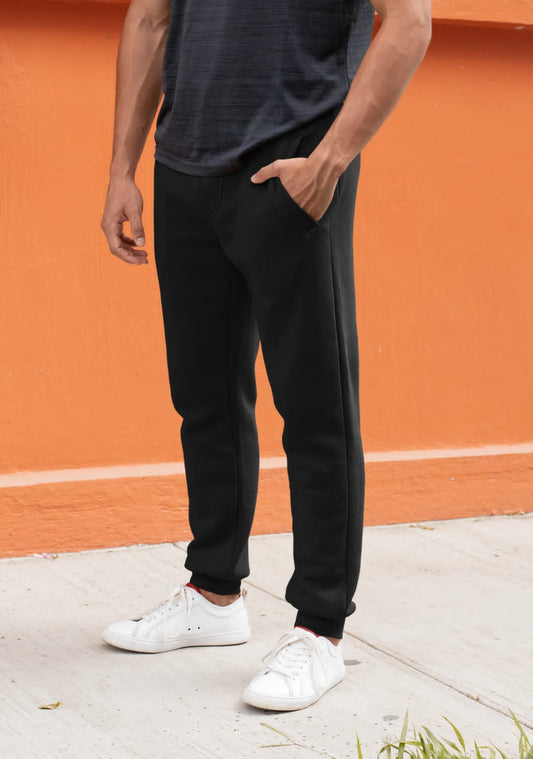 Men's Black Color Joggers