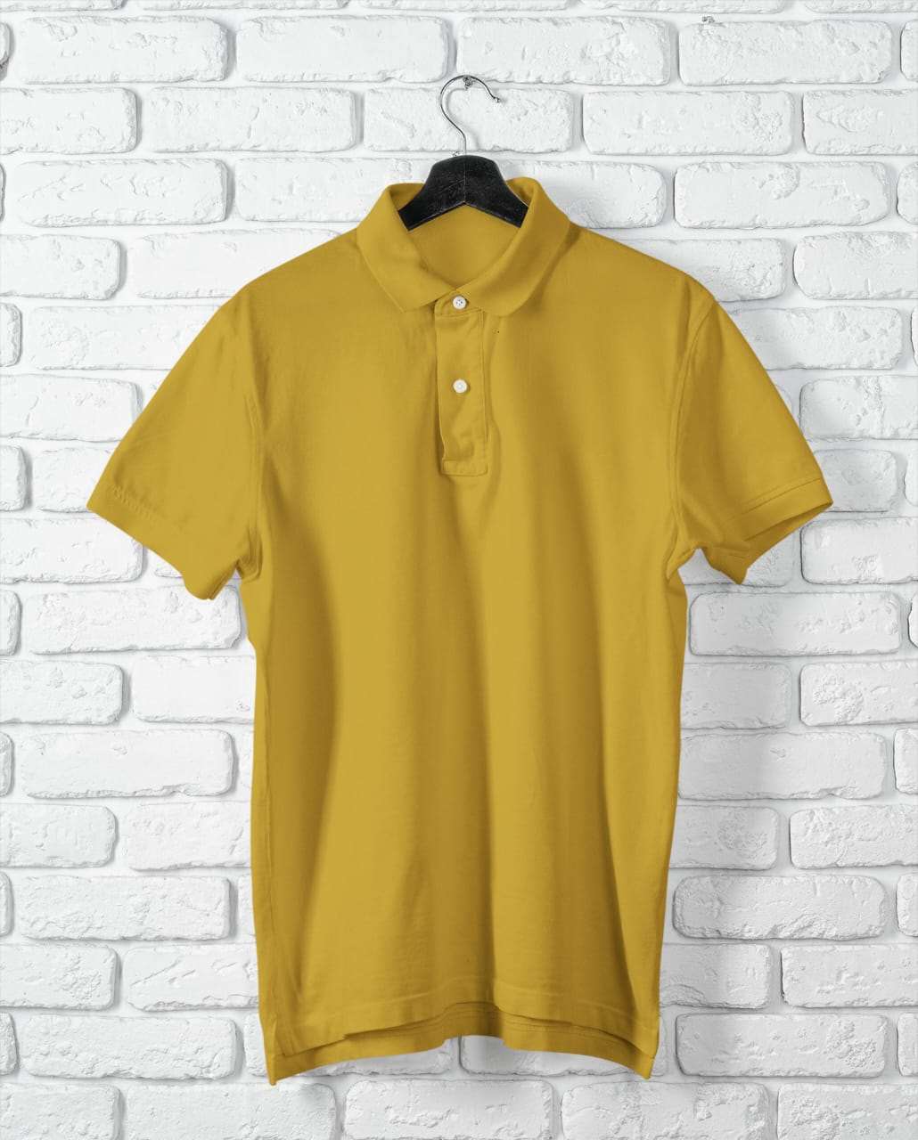 Men's Mustard Yellow Color POLO Half Sleeves