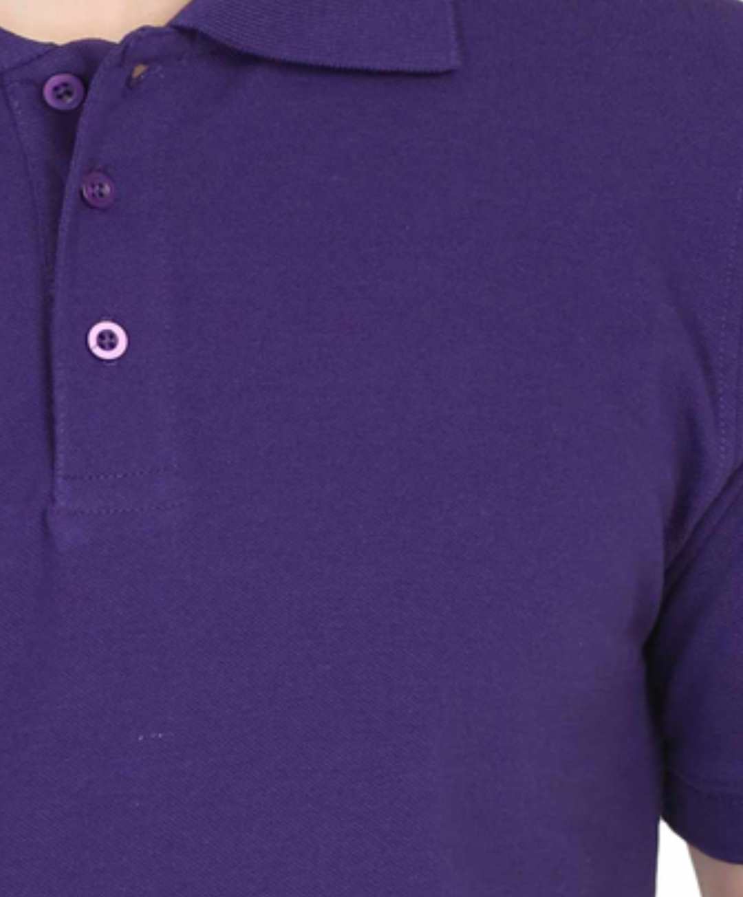 Men's Purple Color POLO Half Sleeves