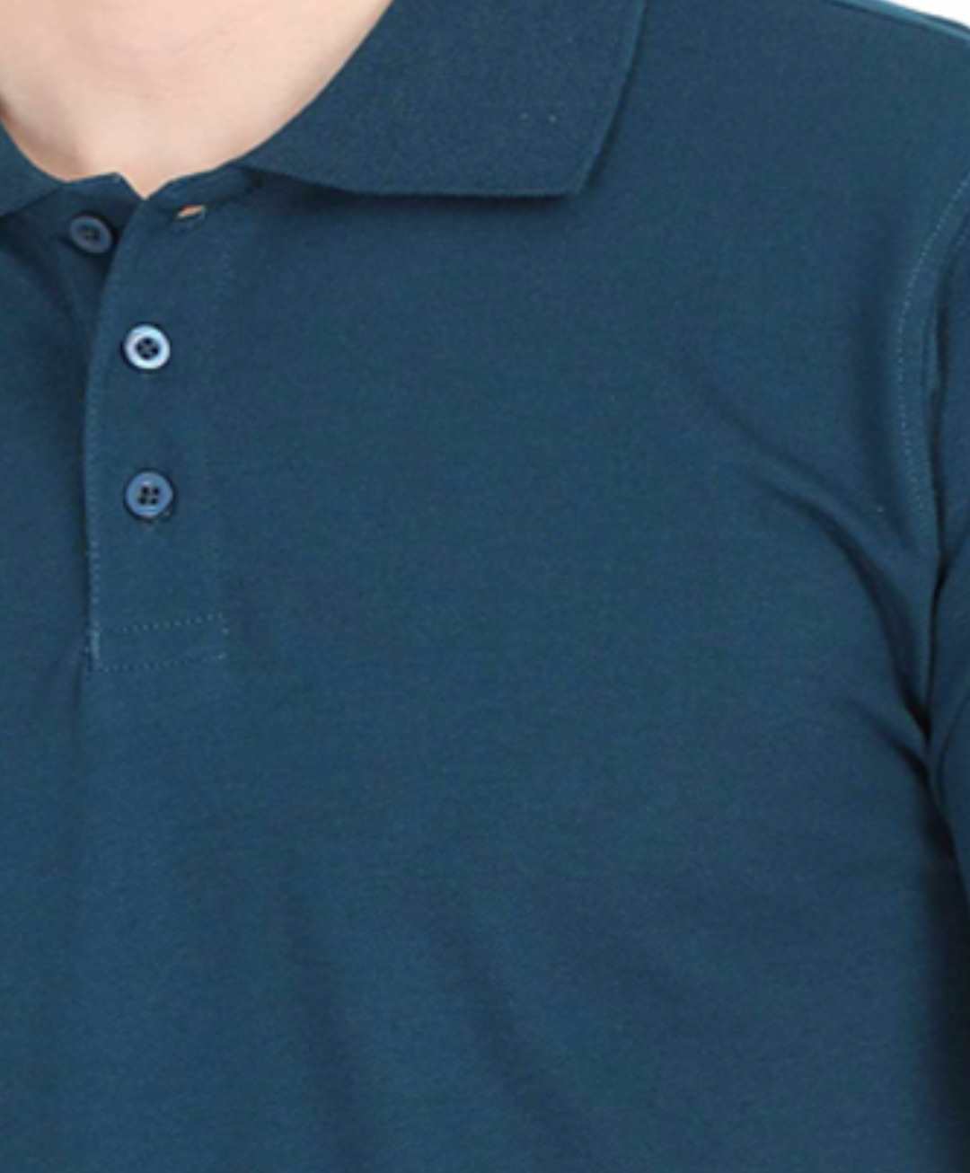 Men's Petrol Blue Color POLO Half Sleeves