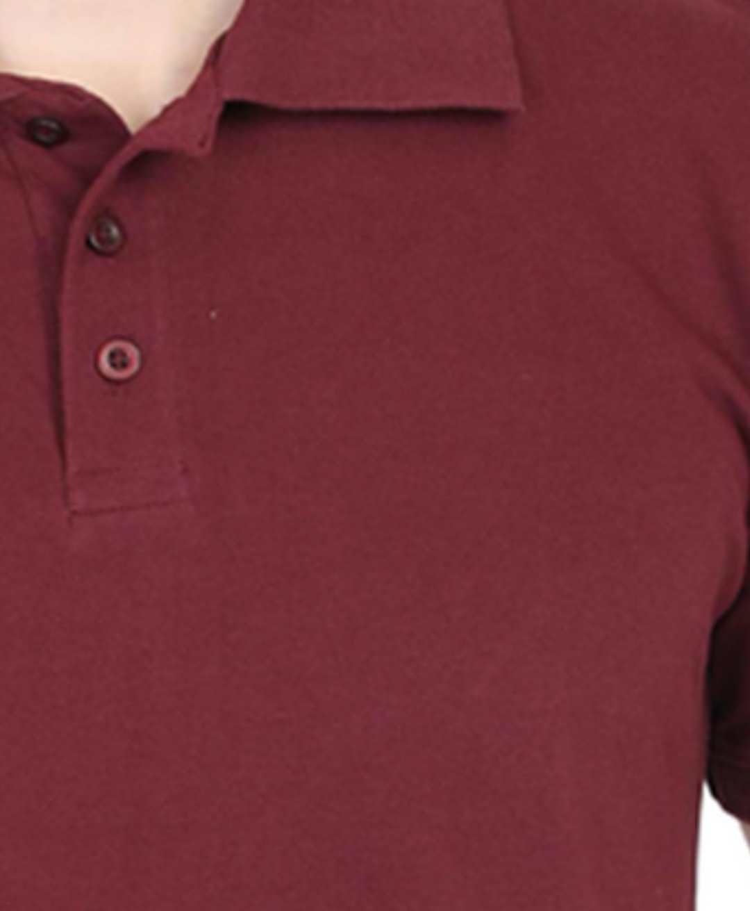 Men's Maroon Color POLO Half Sleeves