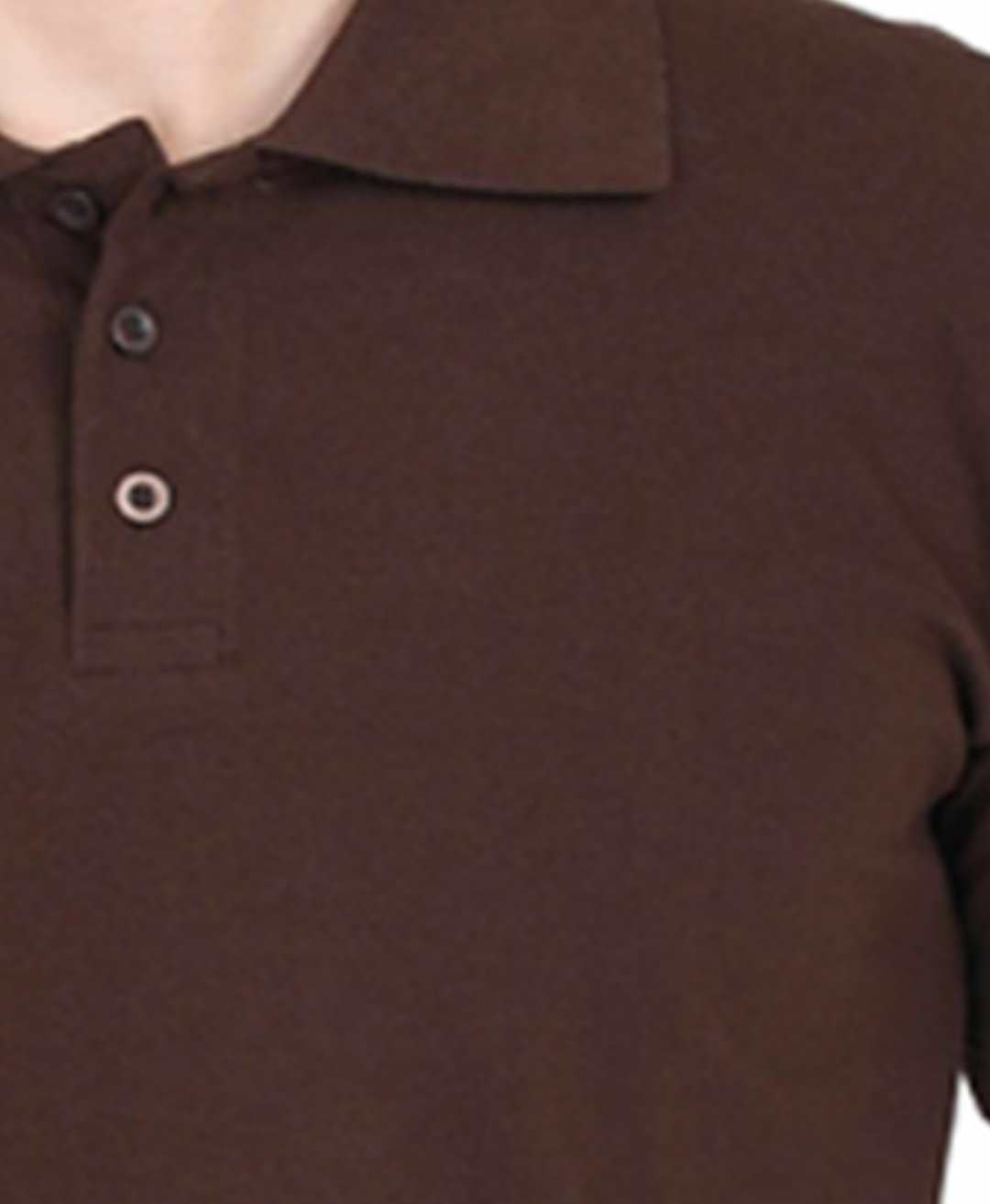 Men's Coffee Brown Color POLO Half Sleeves